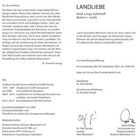 Heidi Lange-Kallerhoff Ausstellung